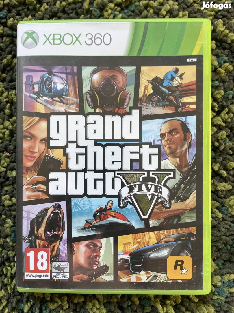 GTA Five V Xbox 360 Grand Theft Auto, hasznalt