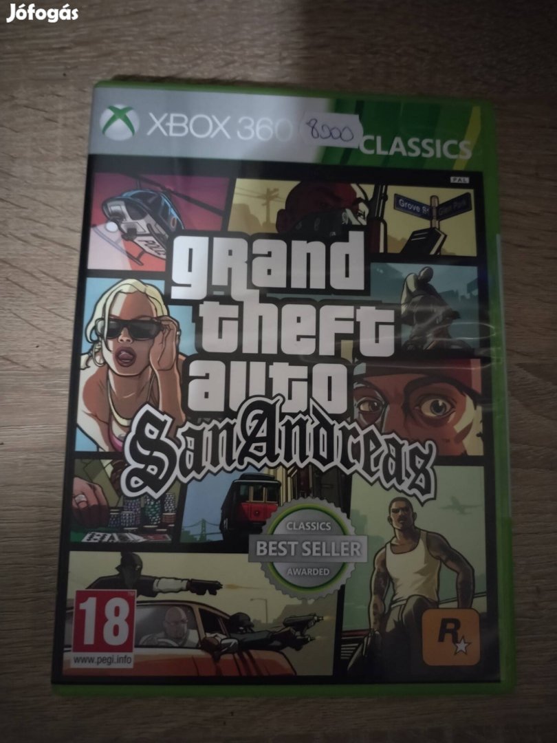 GTA San Andreas Xbox 360 játék ritkaság