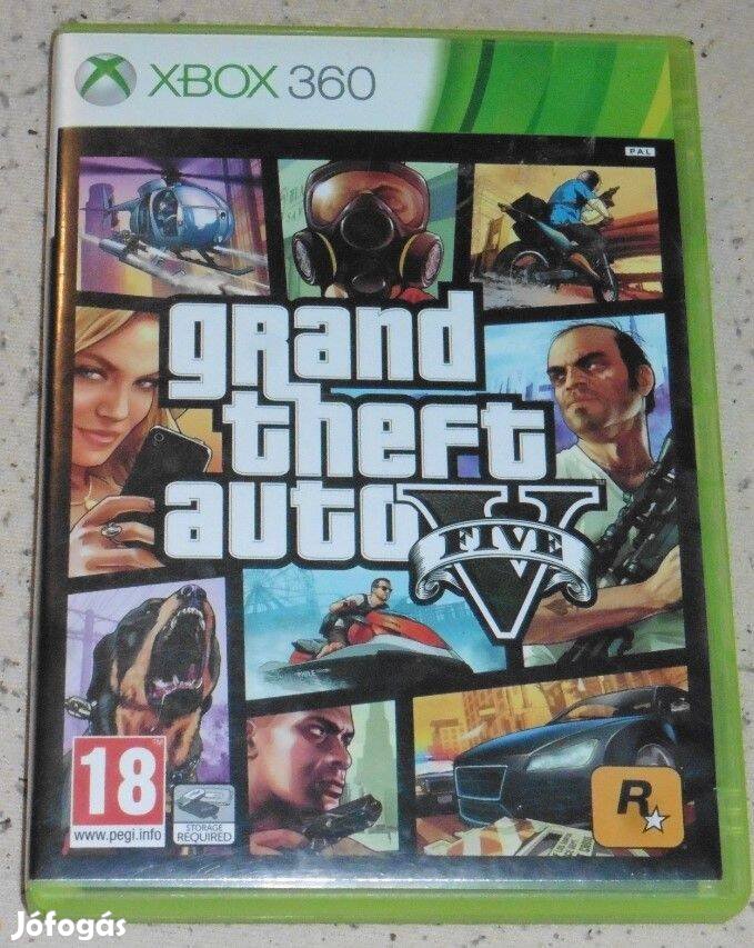 GTA V. (Grand Theft Auto 5.) Gyári Xbox 360 Játék Akár Féláron