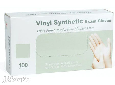 GUMIKESZTYŰ VINYL PÚDERMENTES LATEXMENTES S-M-L méretben