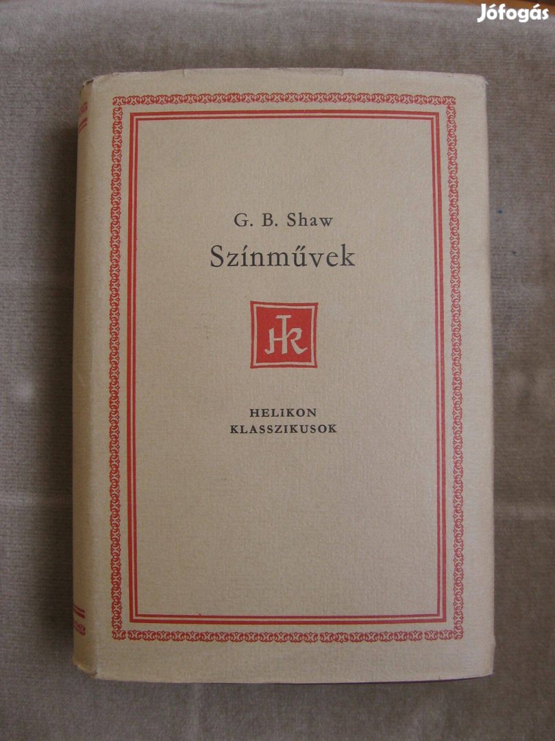 G.B.Shaw színművek, könyv
