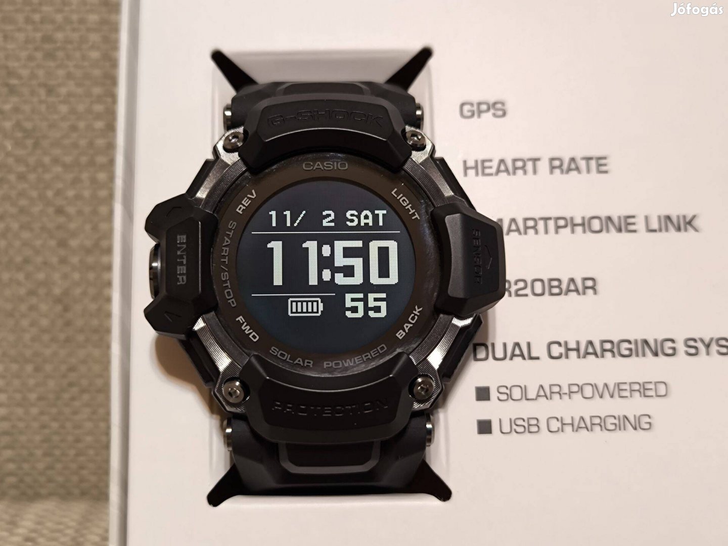 G-Shock GBD-H2000 1BER Blackout solar óra