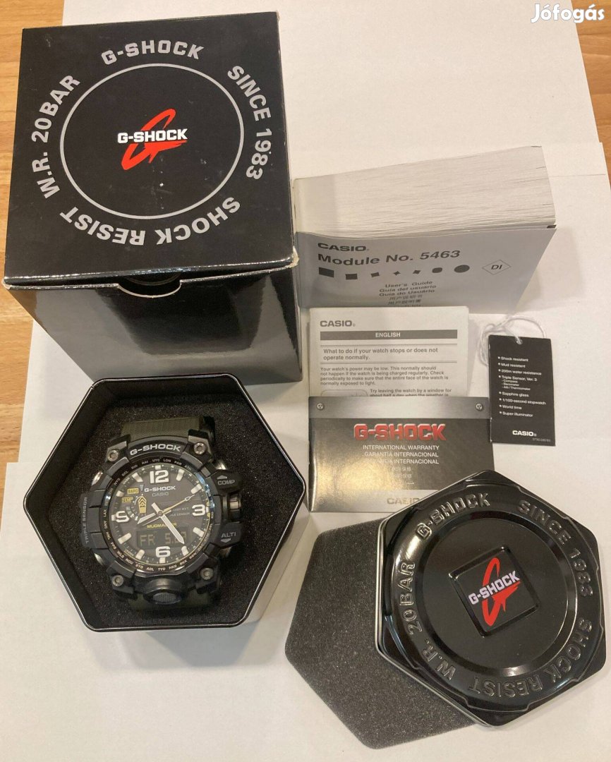 G-Shock Mudmaster GWG-1000-1A3DR - Újszerű állapot, férfi karóra eladó