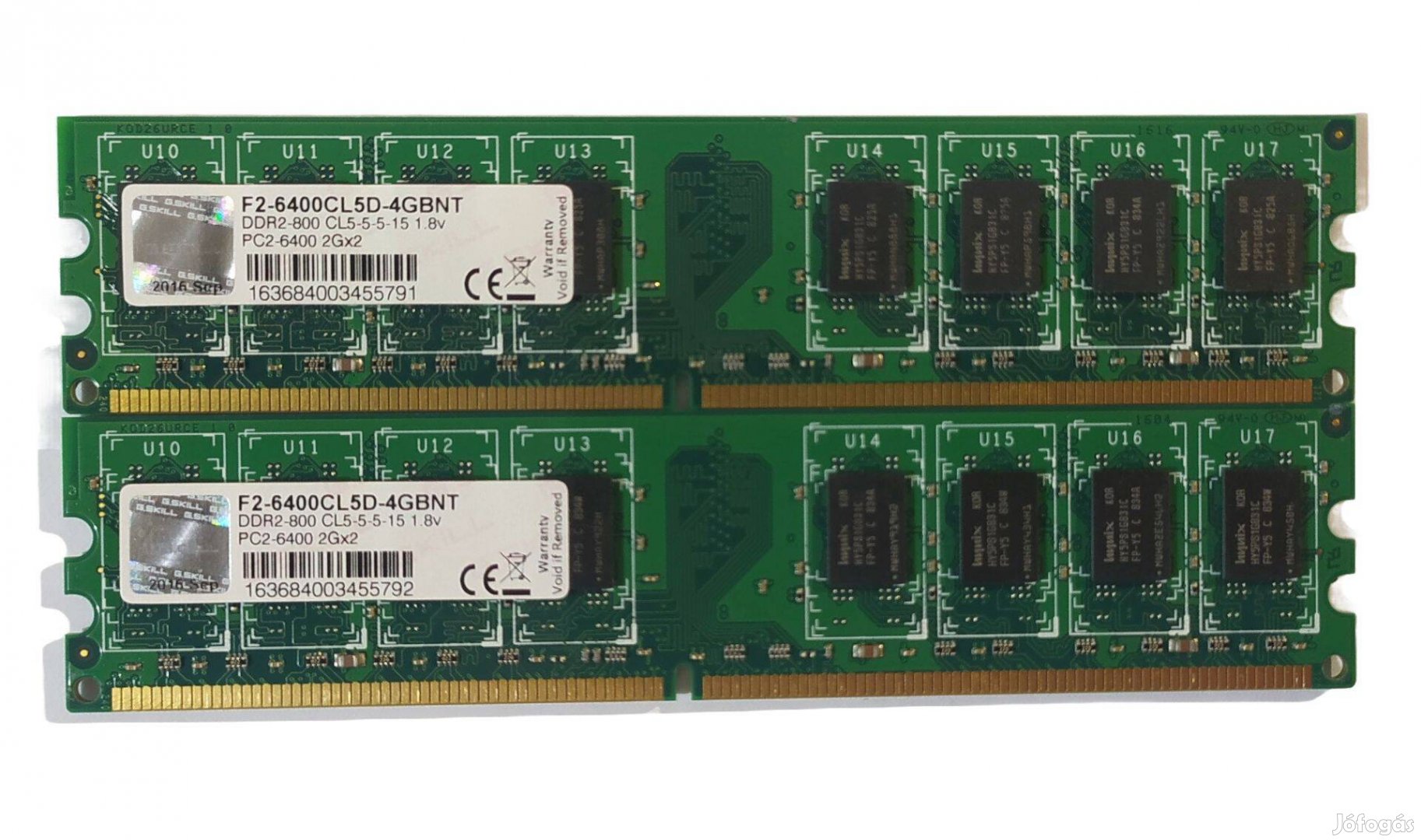 G.Skill 4GB (2x2GB) DDR2 800MHz memória