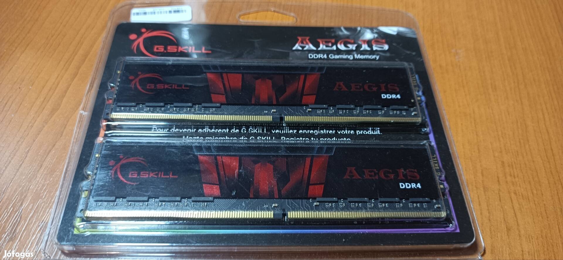 G.Skill Aegis DDR4 2400MHz memória 8GB (2x4 GB Dual Channel)