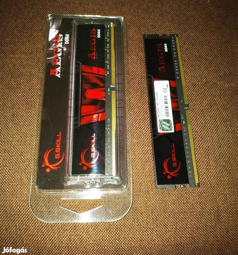 G.Skill Aegis DIMM 16GB 3000MHz DDR4 memória