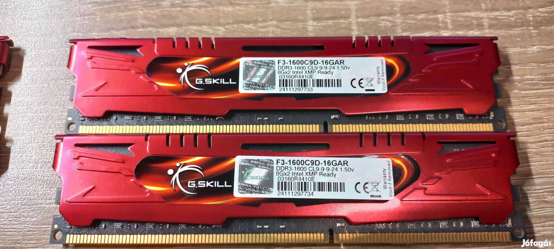 G.Skill DDR3 16GB 2x8GB F3-1600C9D-16GAR