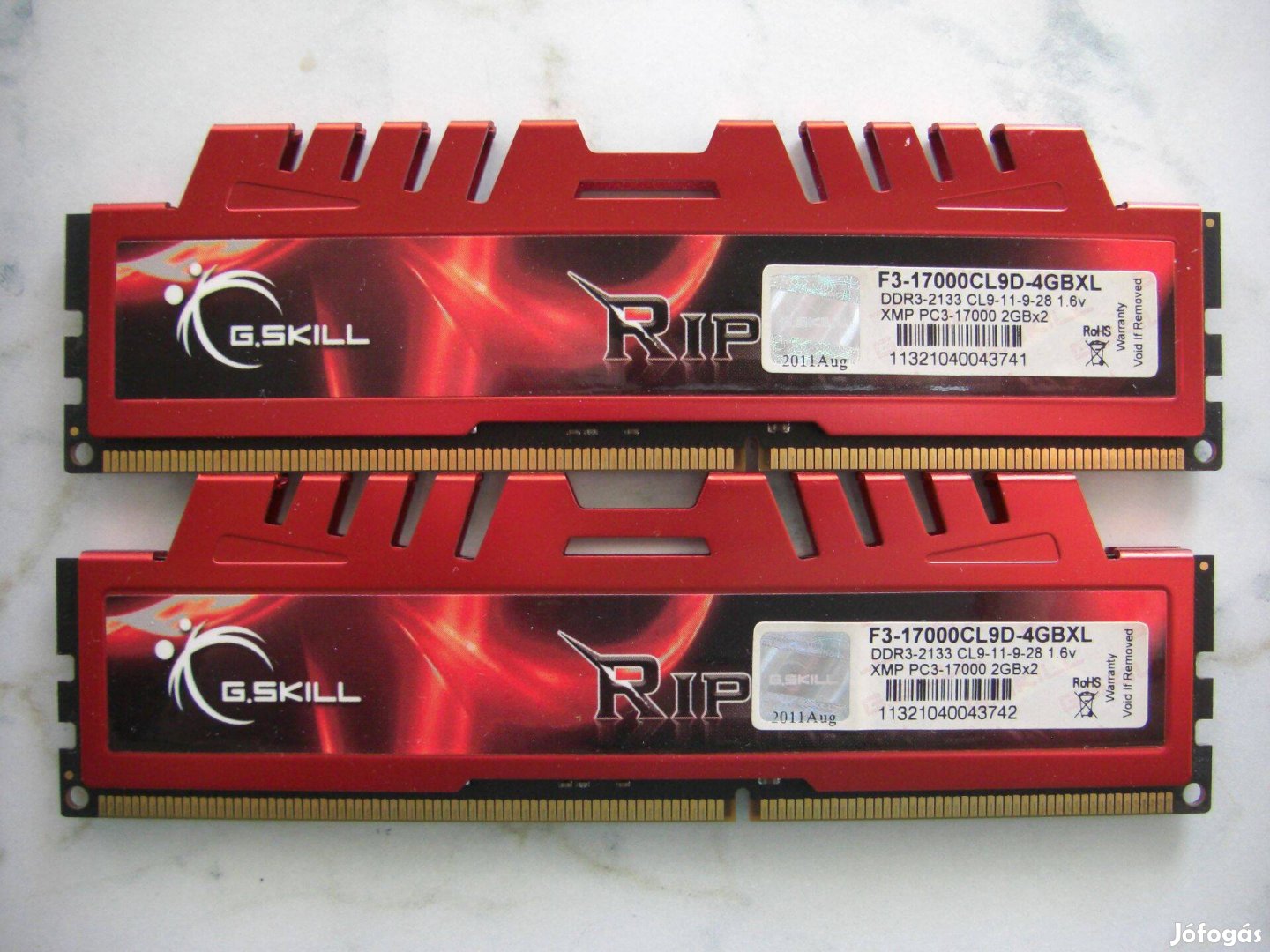 G.Skill Ripjawsx 4GB (2 x 2GB) DDR3 2133