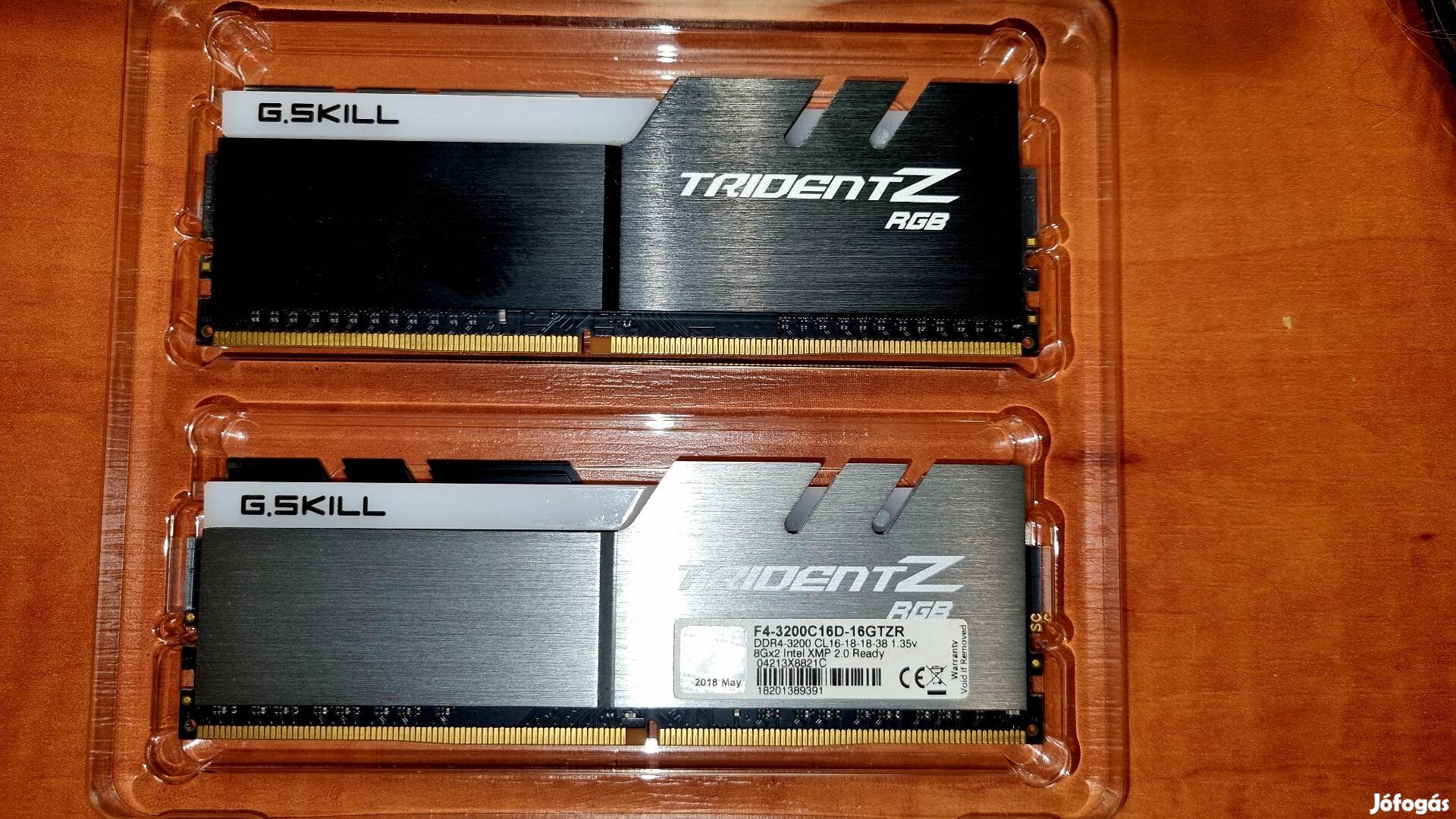 G.Skill memória 2x8 Gb eladó 3200mhz/16Cl