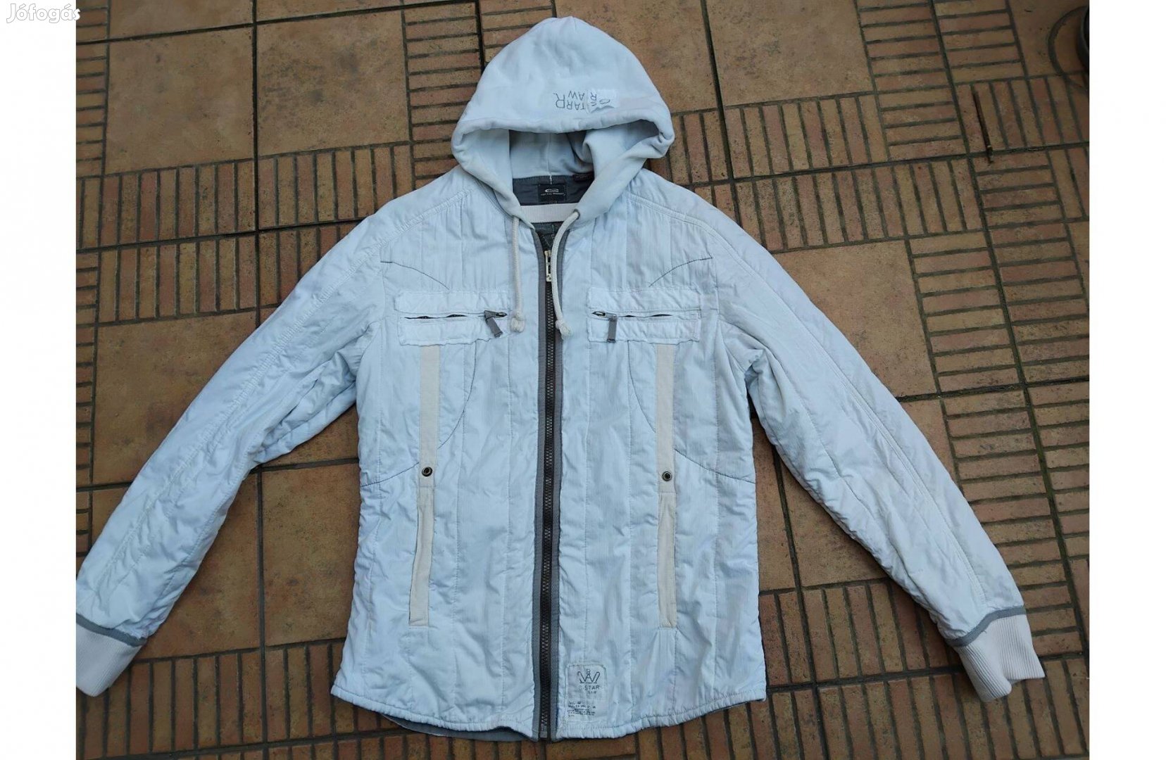 G Star raw kapucnis fehér kabát XL XXL