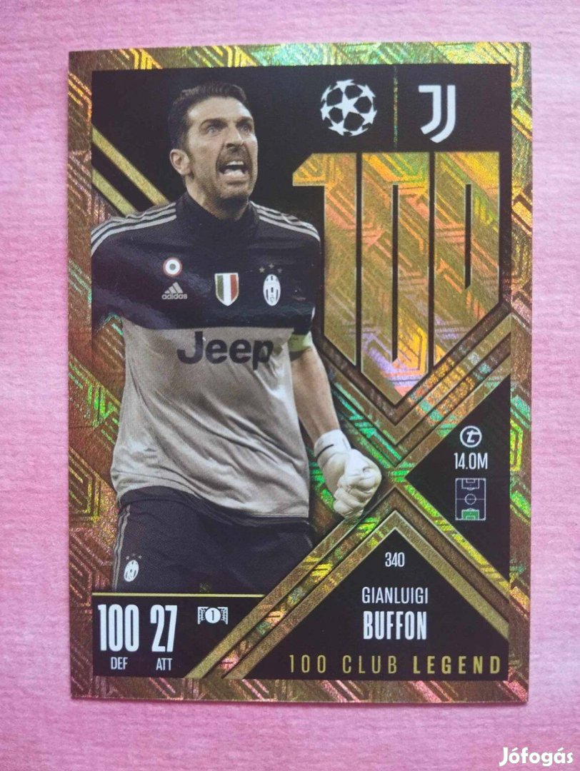 G. Buffon (Juventus) 100 Club Legends BL 2025 Extra focis kártya