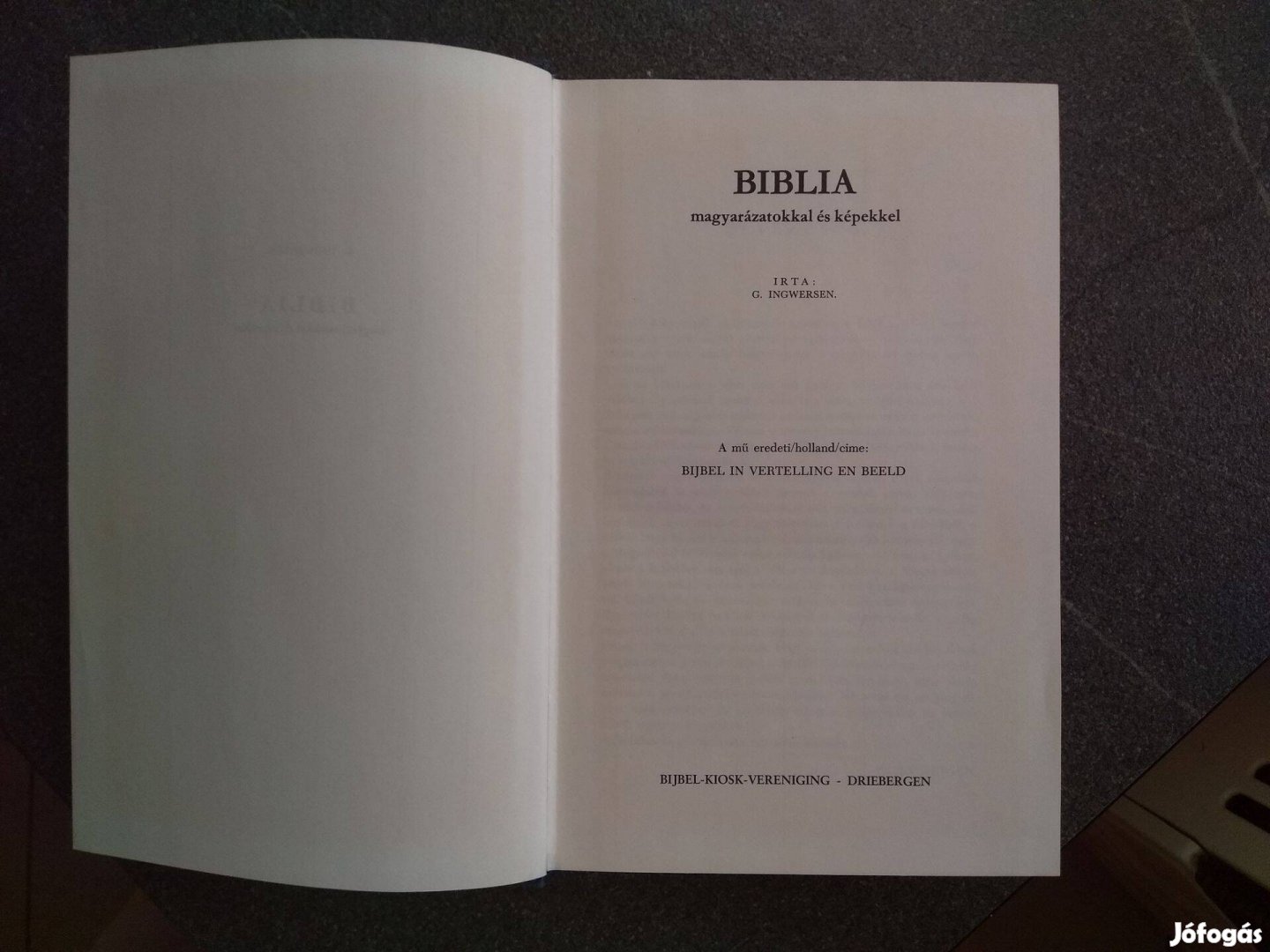 G. Ingwersen Biblia magyarázatokkal és képekkel