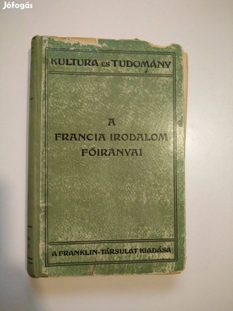 G. L. Strachey - A francia irodalom főirányai / Franklin 1914