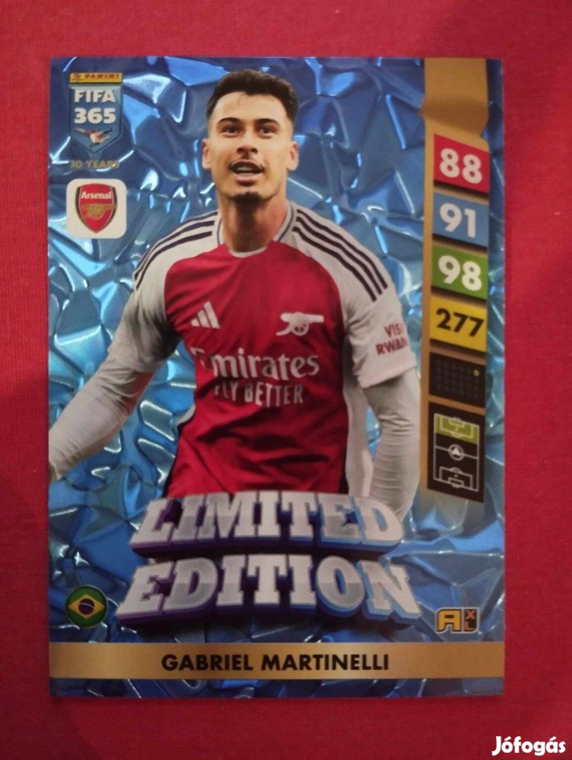 G. Martinelli (Arsenal) FIFA 365 2025 Limited Edition focis kártya