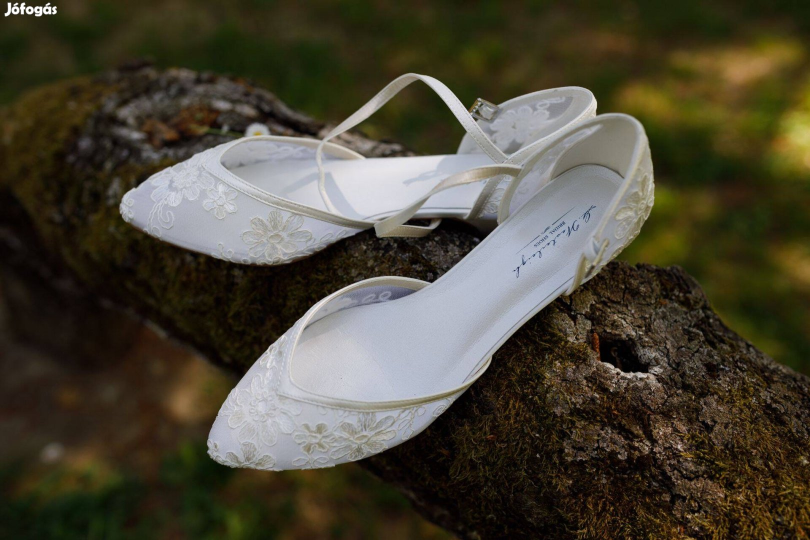 G. Westerleigh, Estella Menyasszonyi cipő, 41-es, tört fehér
