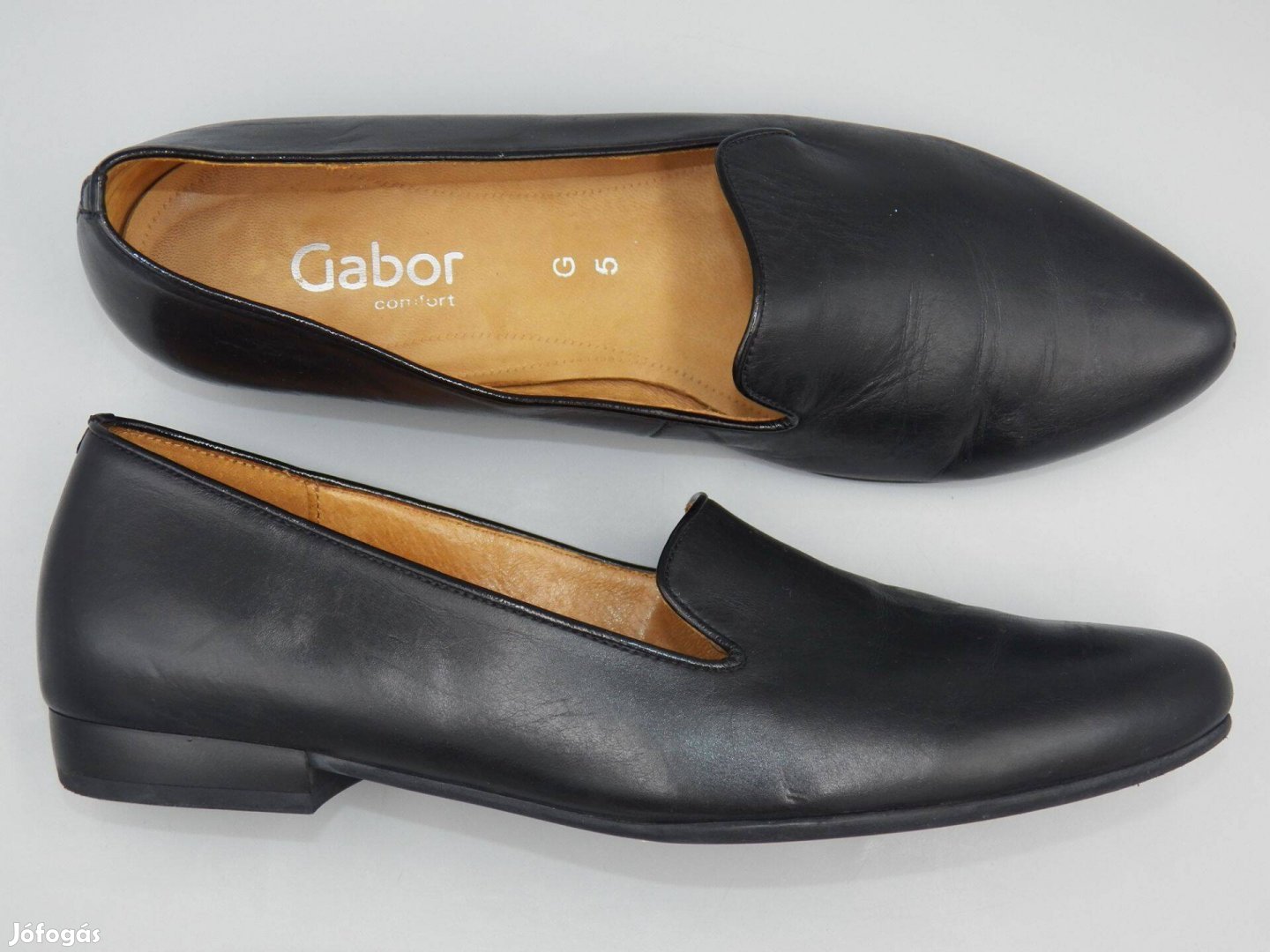 Gabor bőr belebújós, loafer, 38,5 -ös (5 G)