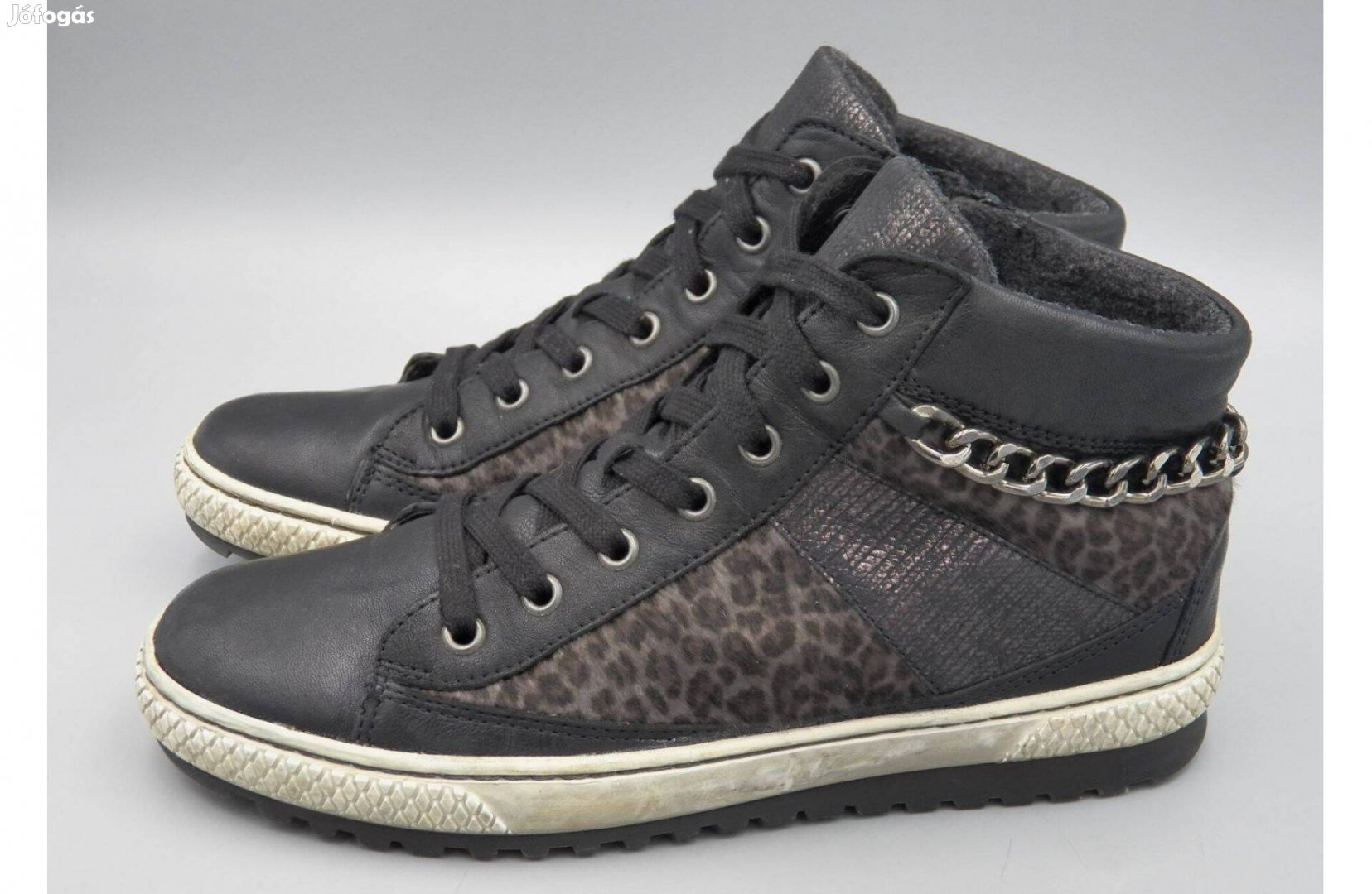 Gabor bőr bokacipő, magasszárú, 37,5 -ös 4,5