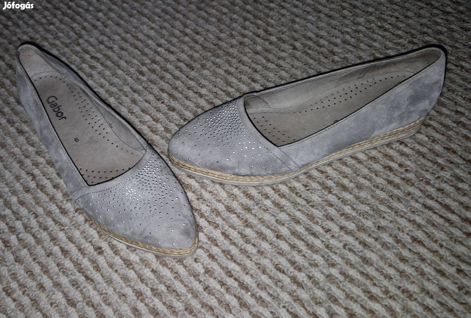 Gabor bőr espadrilles cipő 39/40
