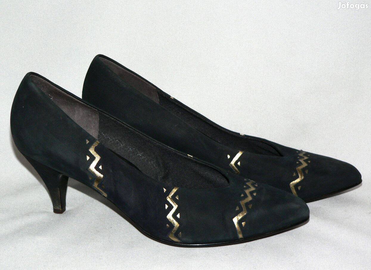 Gabor elegáns arany díszítésű valódi bőr női cipő 38.5