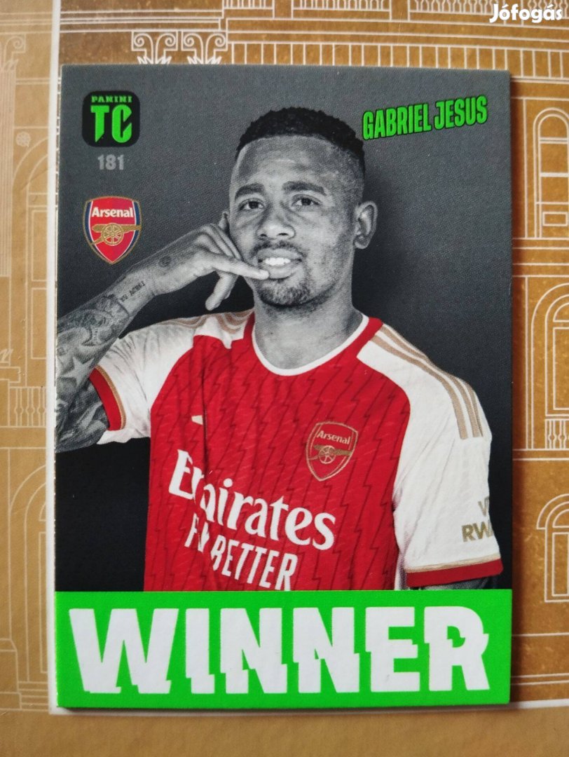 Gabriel Jesus (Arsenal) Winner Top Class 2024 focis kártya