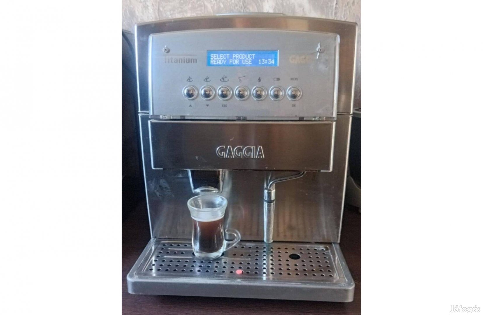 Gaggia Titanium darálós kávégép