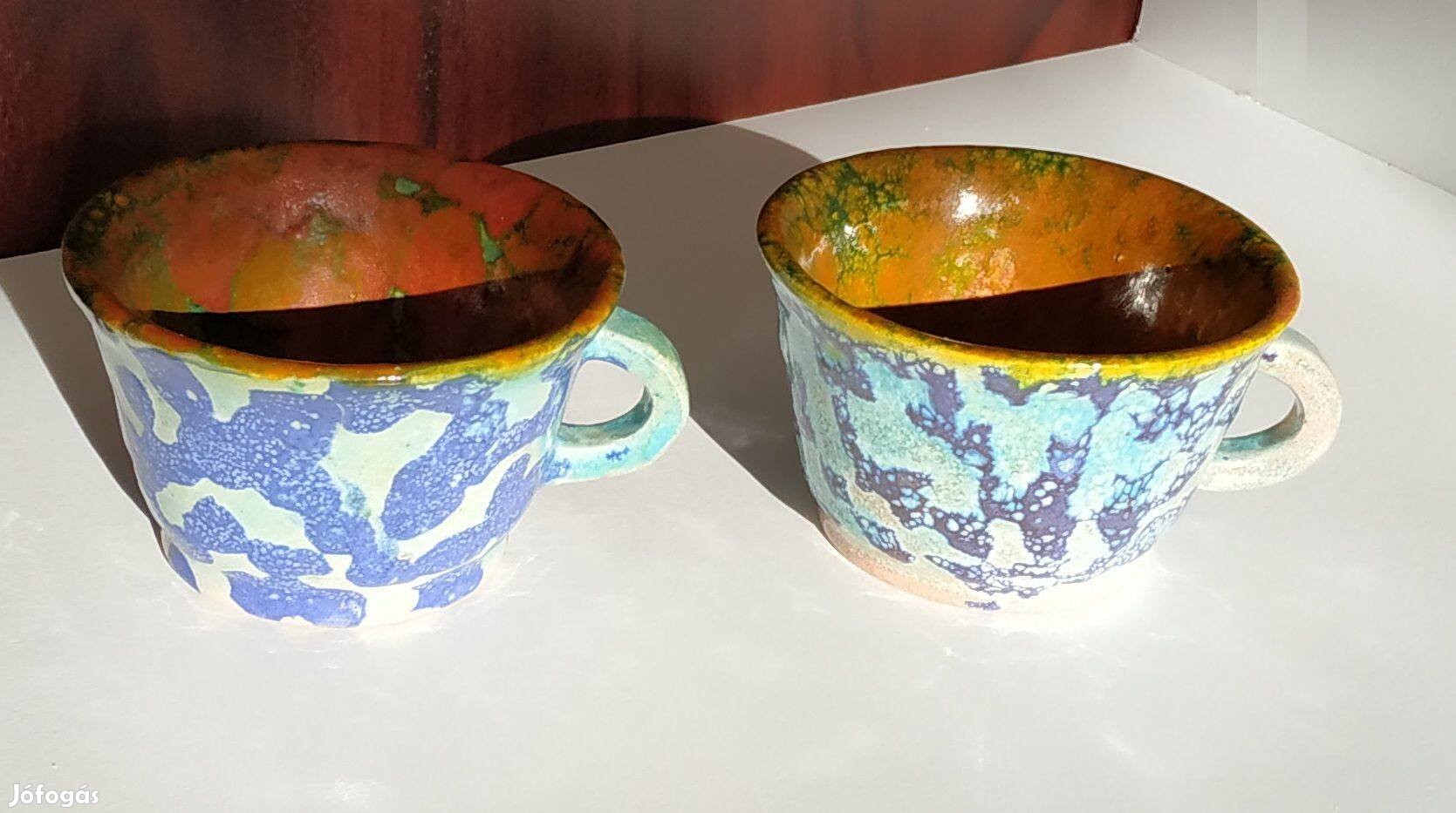 Gál Béla keramikus csésze, párban, ritkaság