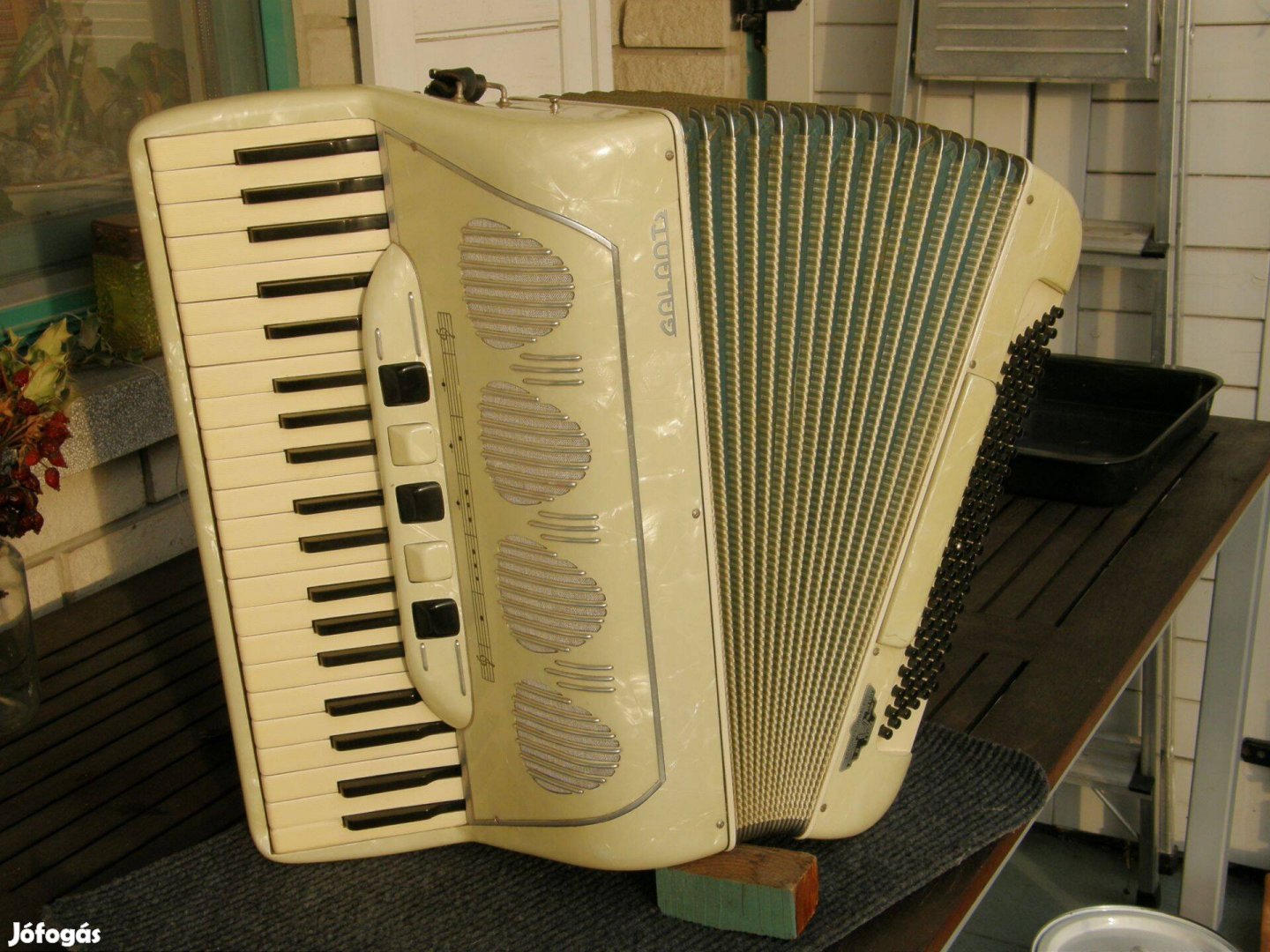 Galanti 120 bassz. profi franciamüzettes harmonika tangóharmonika
