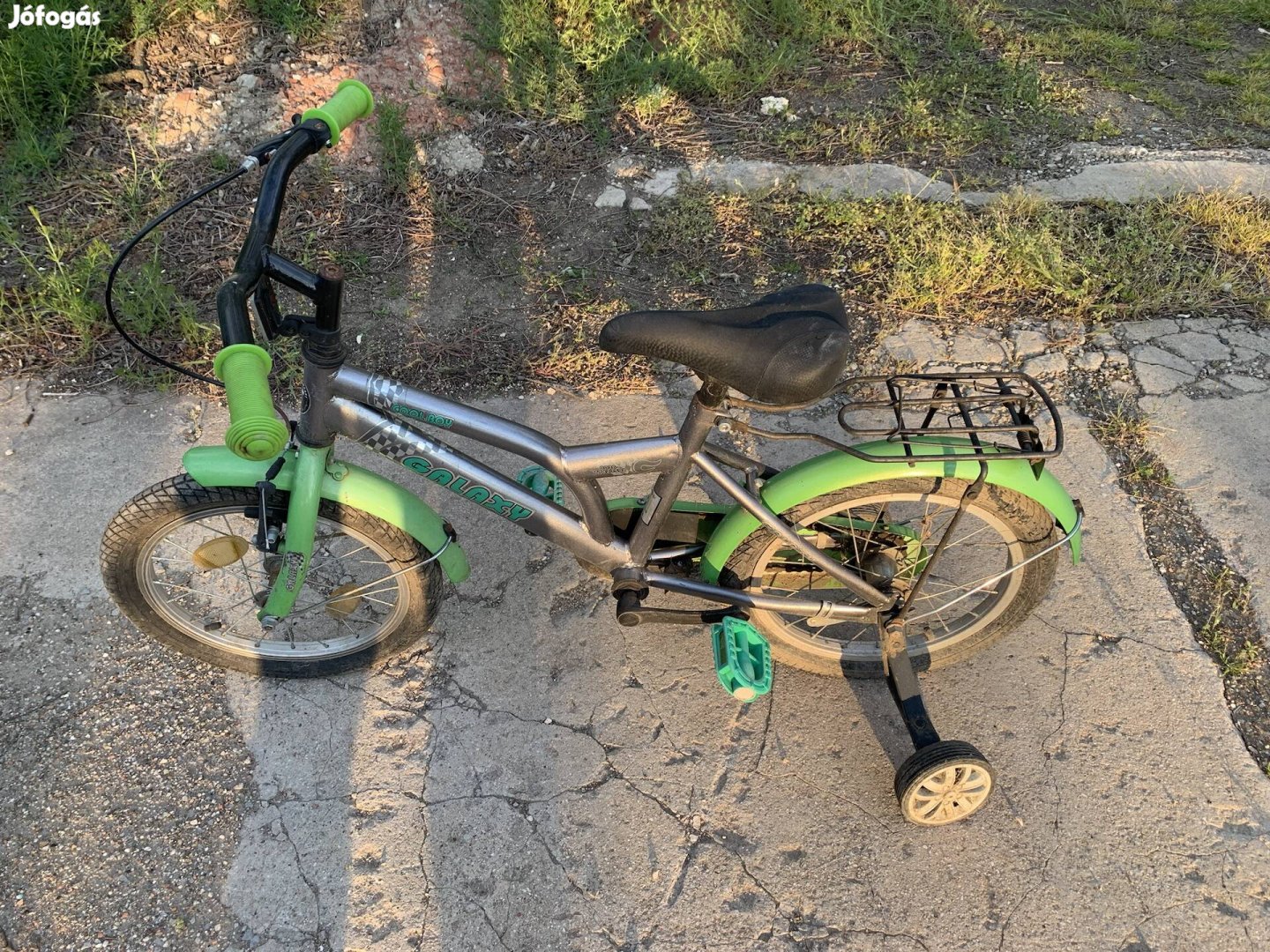 Galaxy 16" coll gyerek fiú bicikli kerékpár kitámasztó kerékkel
