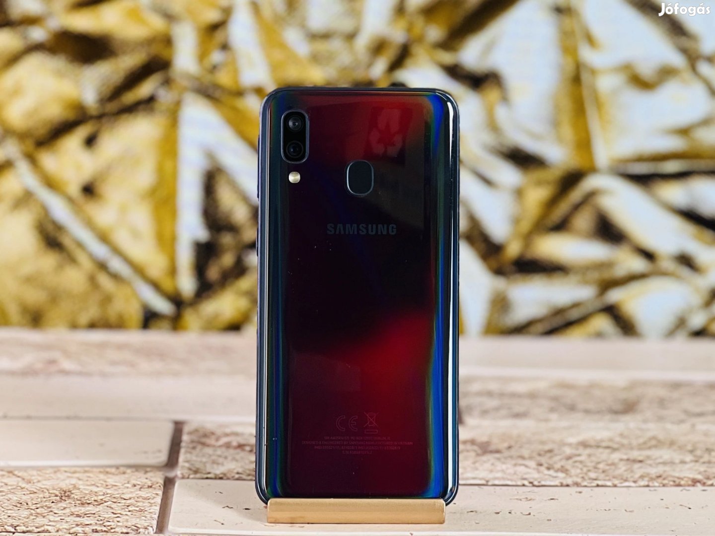 Galaxy A40 64 GB Black szép állapotú - 12 HÓ GARANCIA