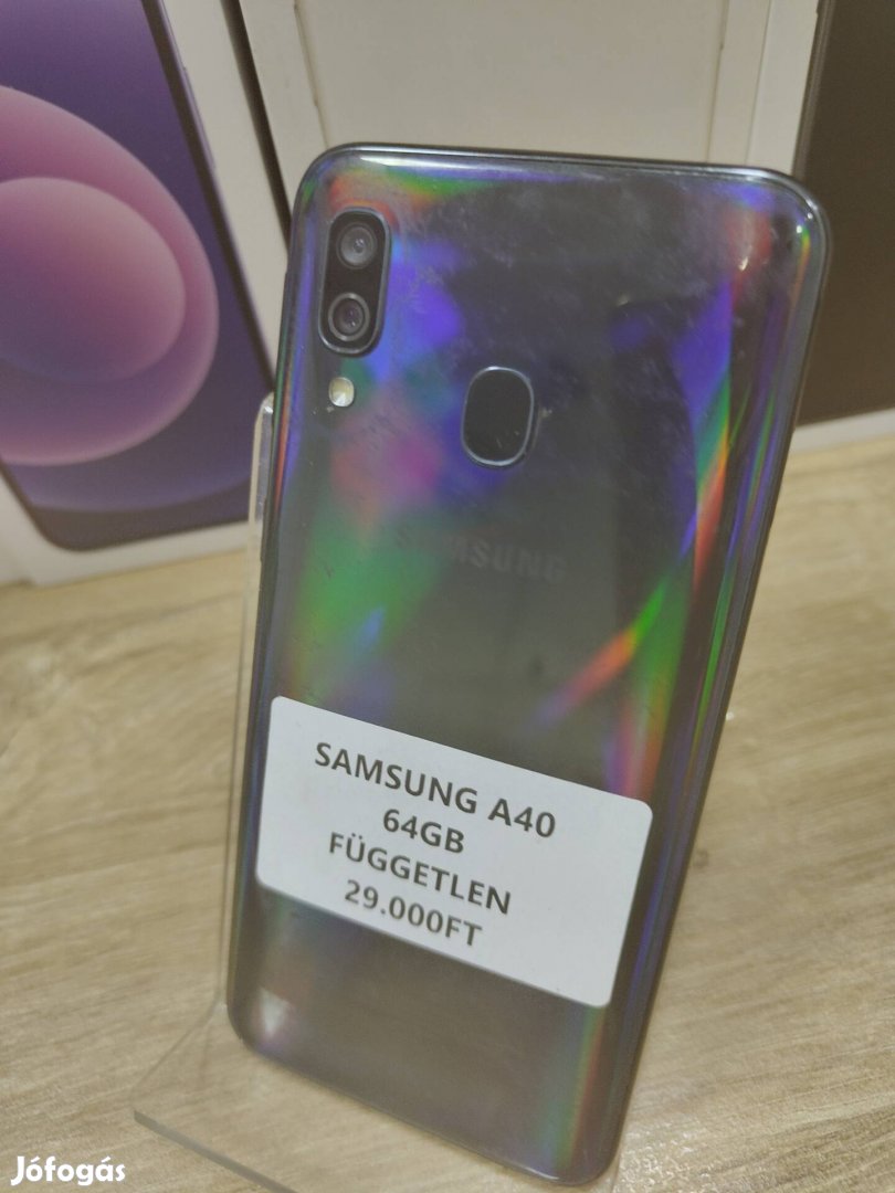 Galaxy A40 64gb független 