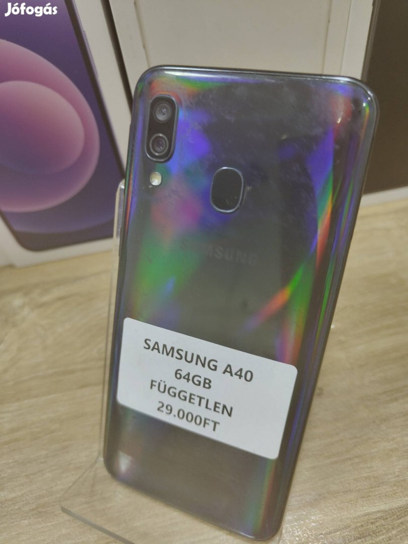 Galaxy A40 64gb független 