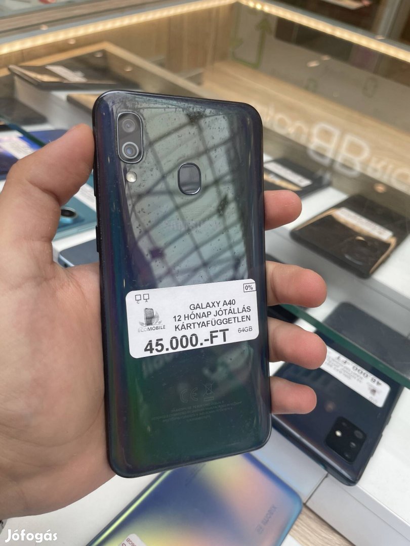 Galaxy A40 (12 hónap jótállással)