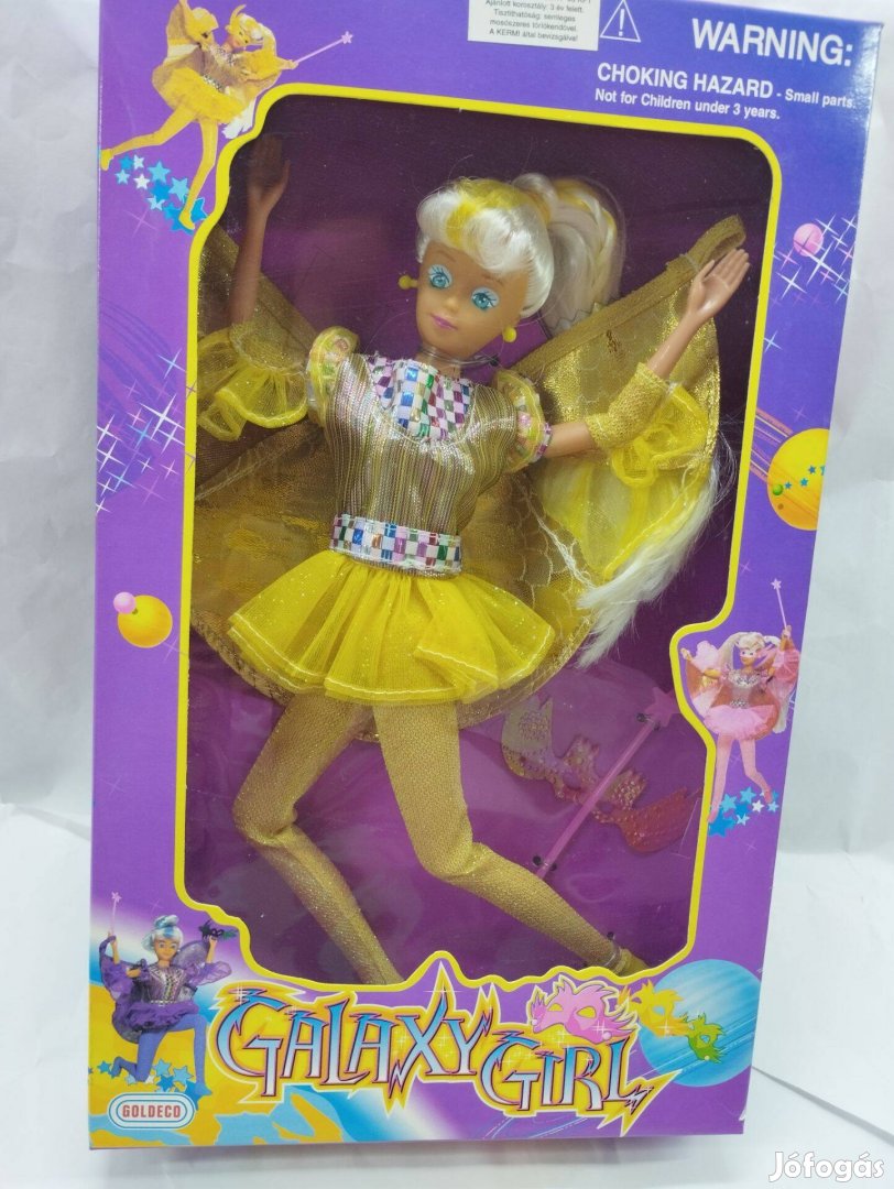 Galaxy Girl Barbie jellegű retró baba új retró