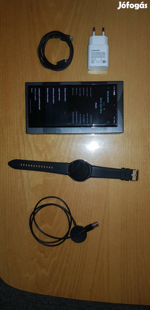 Galaxy S22 Ultra 12/256 Ultragreen | Galaxy Watch 4 szett eladó