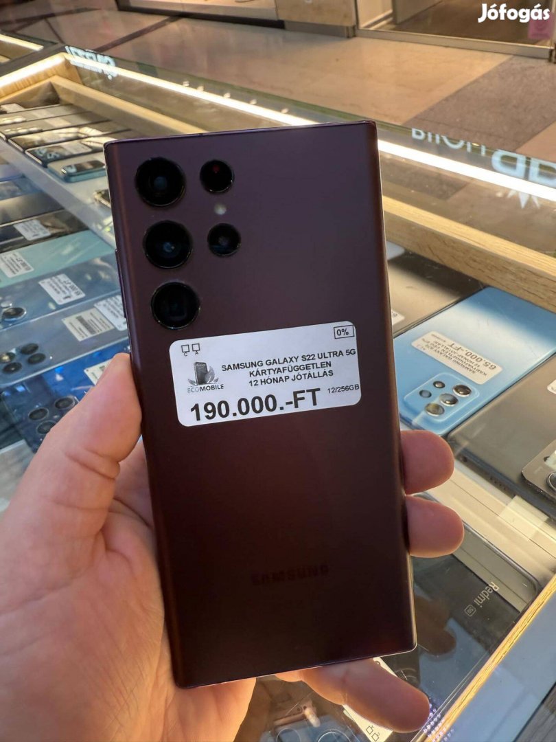 Galaxy S22 Ultra Bordo 256GB Független Jótállás