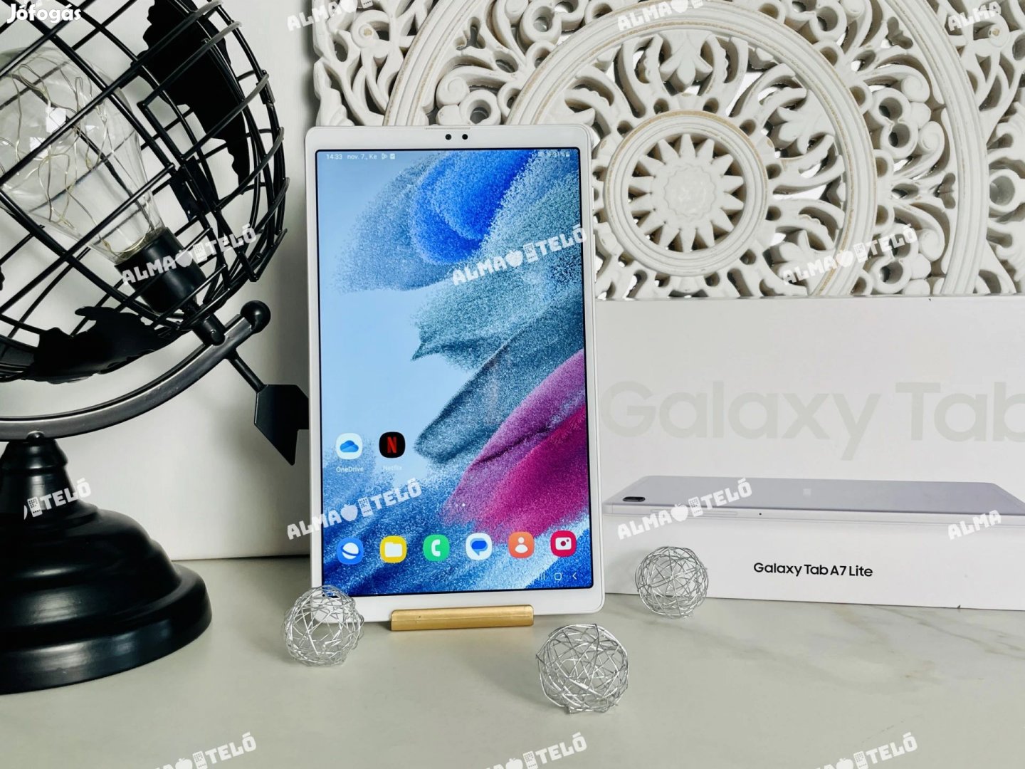 Galaxy Tab A7 LTE 32 GB Silver szép állapotú - 12 HÓ GARANCIA