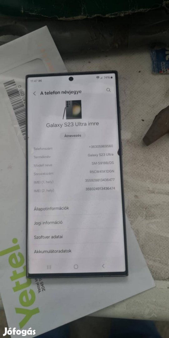 Galaxy s23 Ultra cserélném 