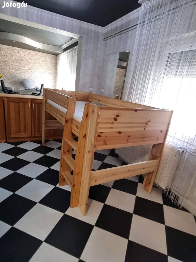 Galériaágy fenyő 90x200