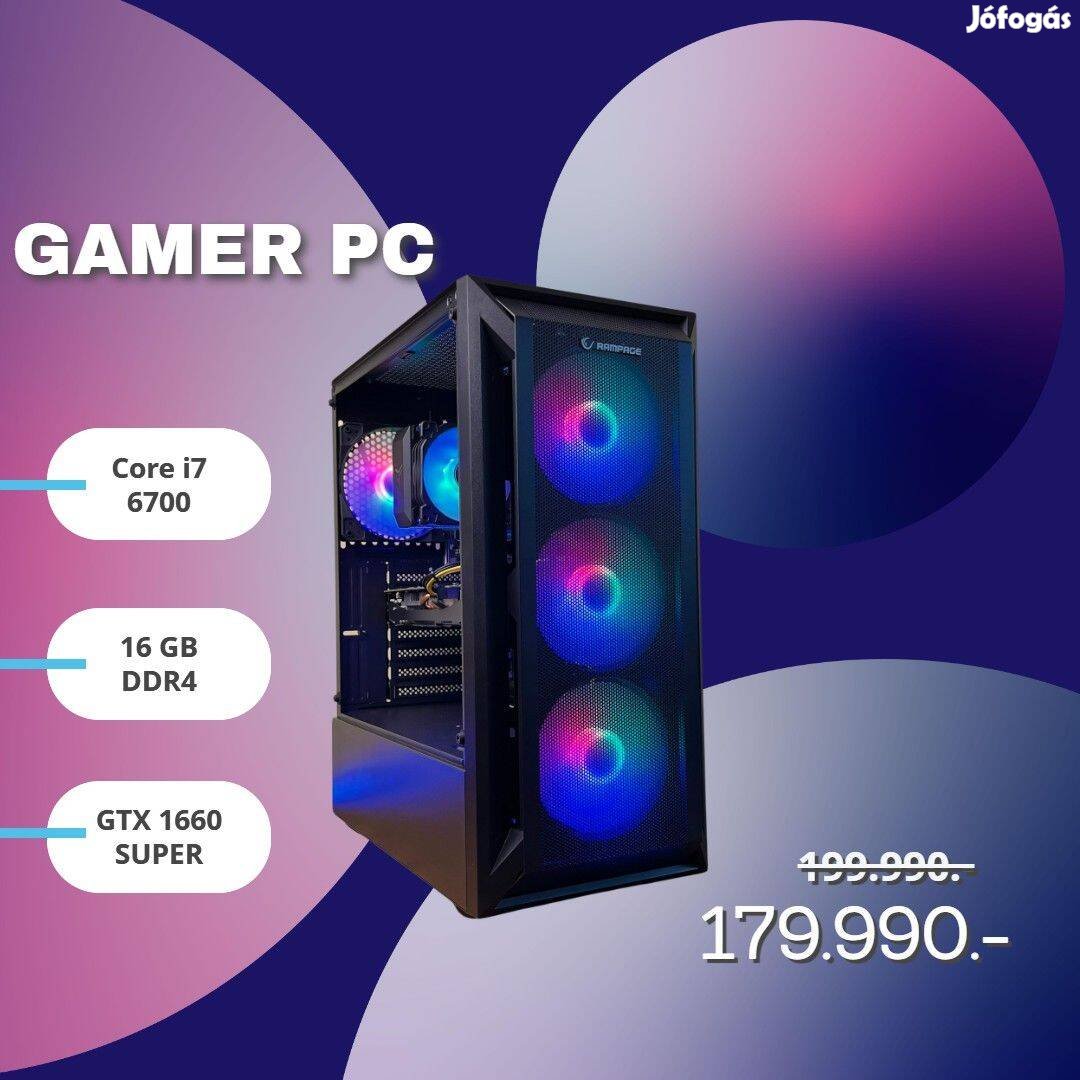 Gallardo Gamer PC! Core i7-6700 / Geforce Gtx 1660 Super / 16GB DDR4