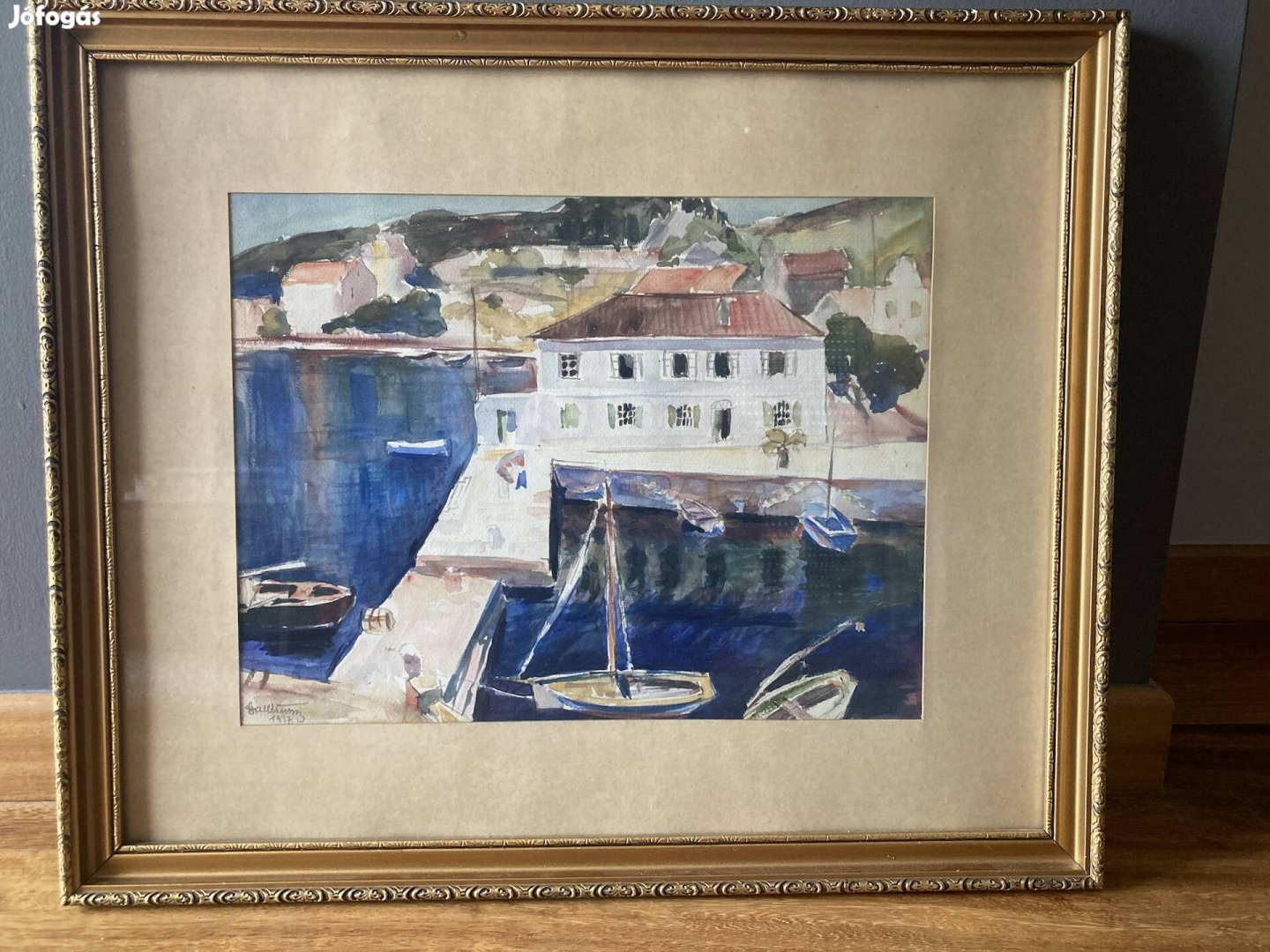 Gallé Tibor Akvarell 1937