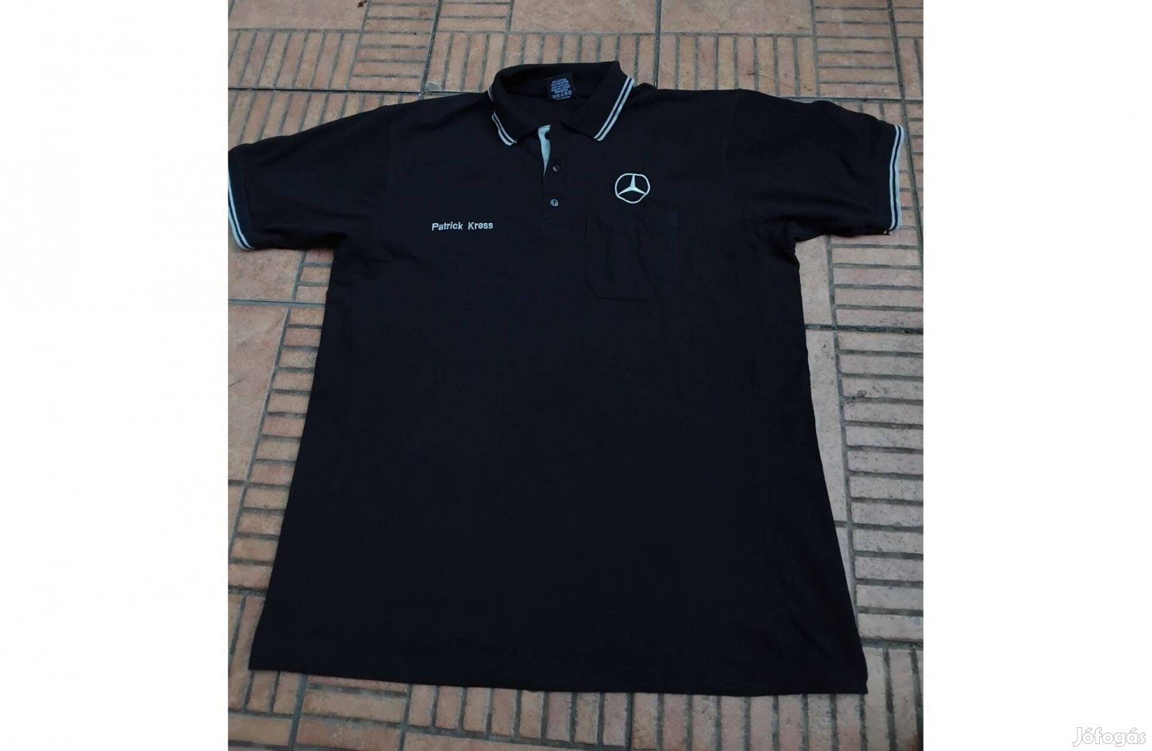 Galléros Mercedes hímzett póló XXL 2XL
