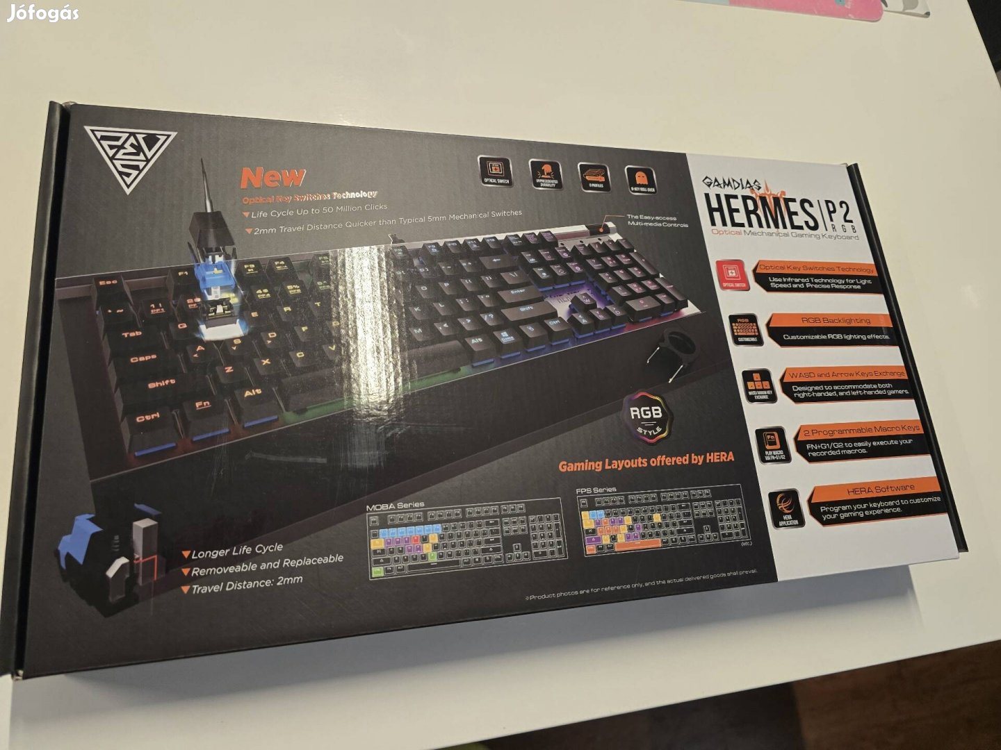 Gamdias Hermes P2 billentyűzet új