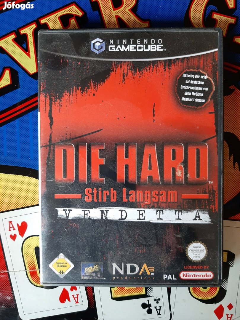 Gamecube Die hard vendetta játék disc 