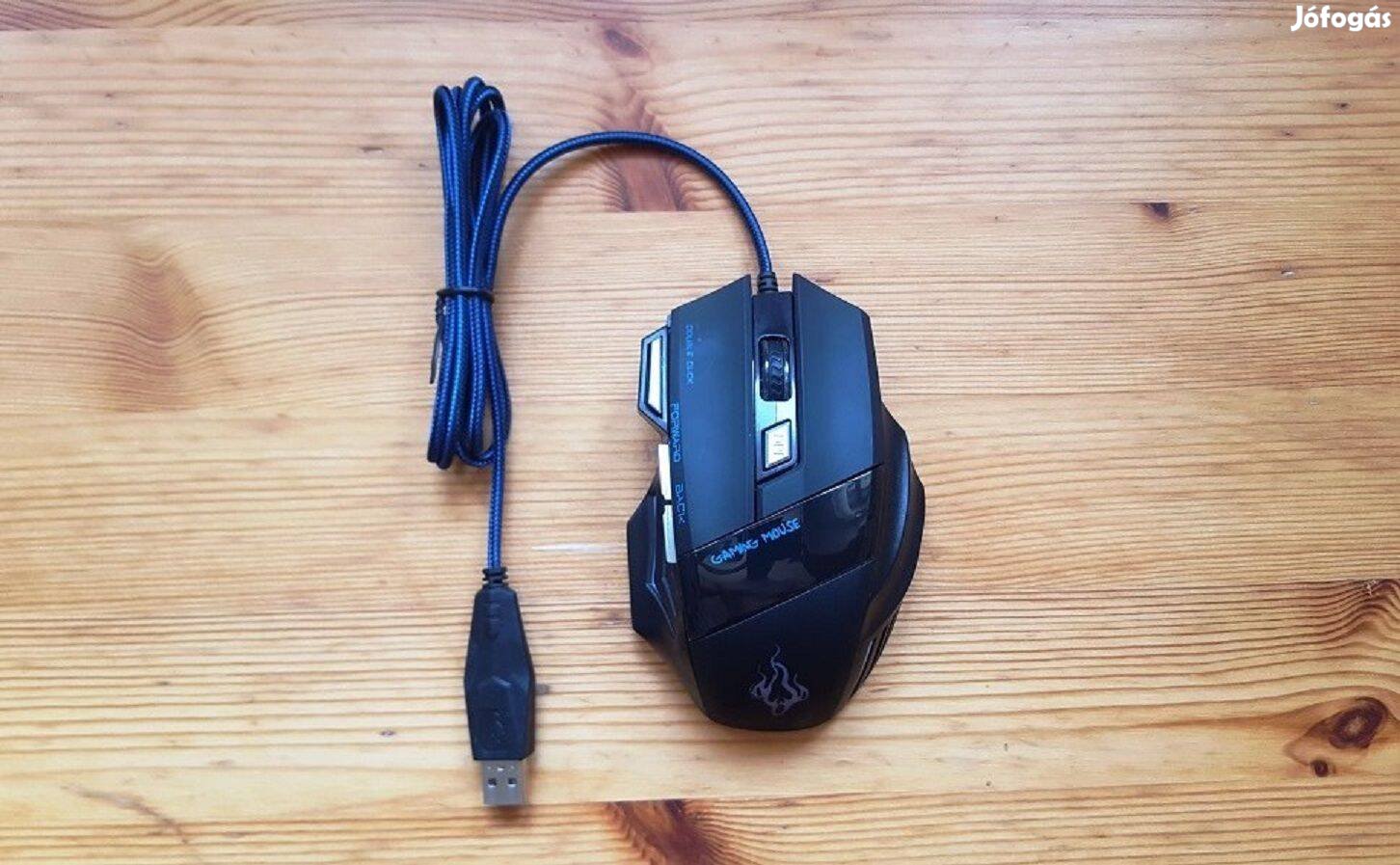 Gamer Egér, Dupla klikk, 7200 DPi, Usb csatlakozós