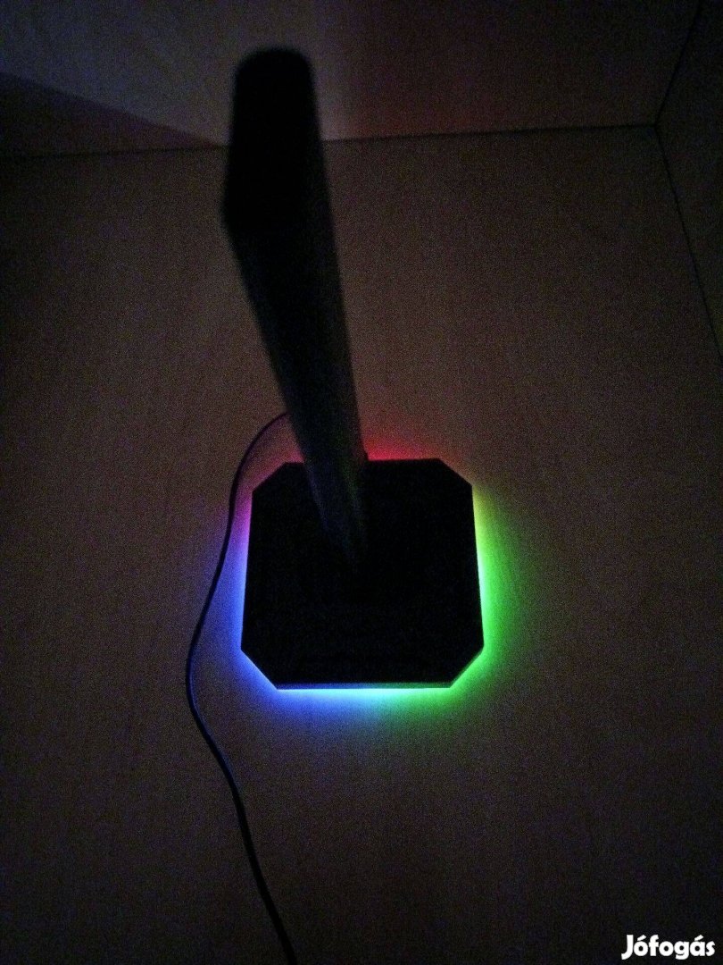 Gamer Fejhallgató fejhallgató állvány RGB világítással