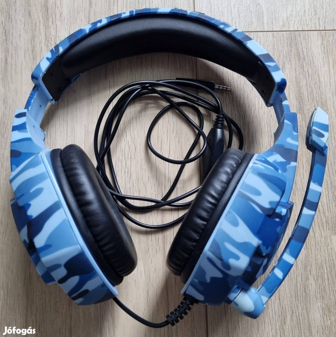 Gamer Headset mikrofonnal újszerű