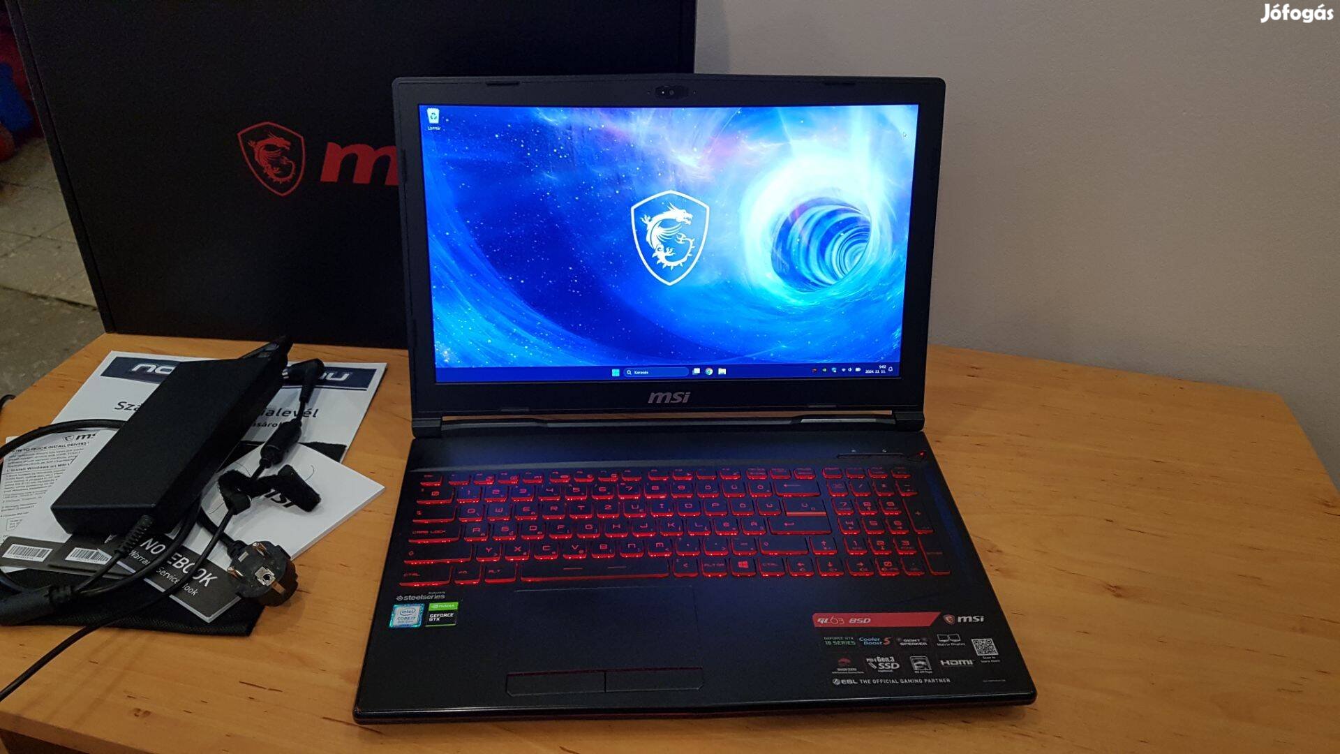 Gamer Laptop MSI. Intel i7, 32GB DDR4 Ram, Gtx1660Ti 6GB , 250GB SSD