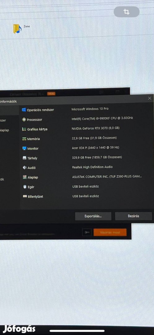 Gamer PC + Acer Predator X34 P ívelt monitor!
