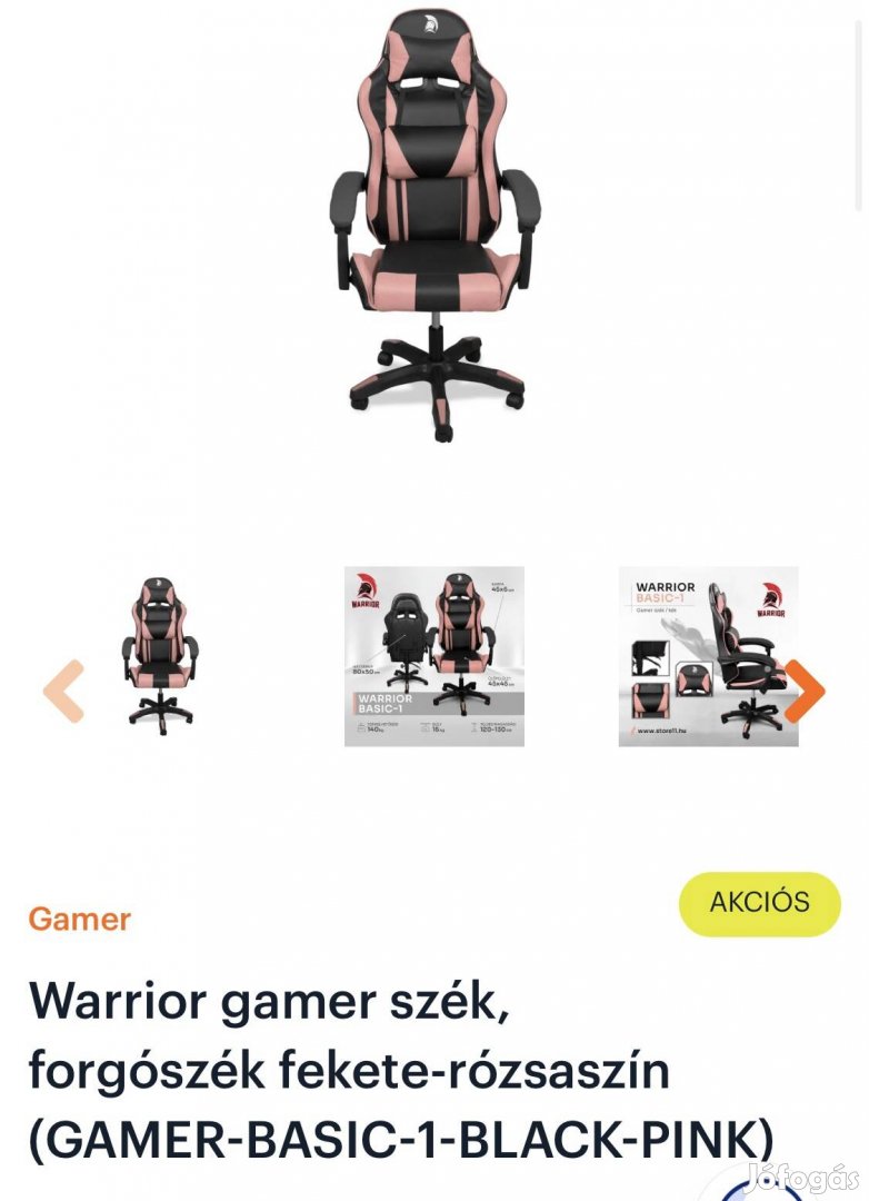 Gamer szék Warrior