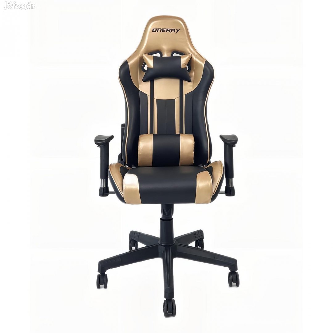 Gamer szék fekete-arany (D0939)